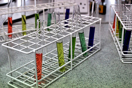 science laboratory test tubes rack