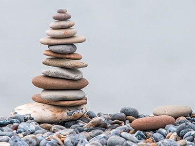 solid stone pile