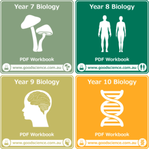 years 7-10 biology pdf workbook bundle australian curriculum