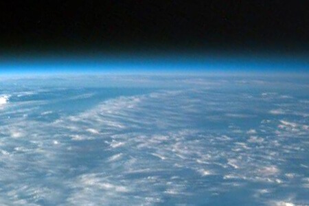 earths atmosphere viewed from space