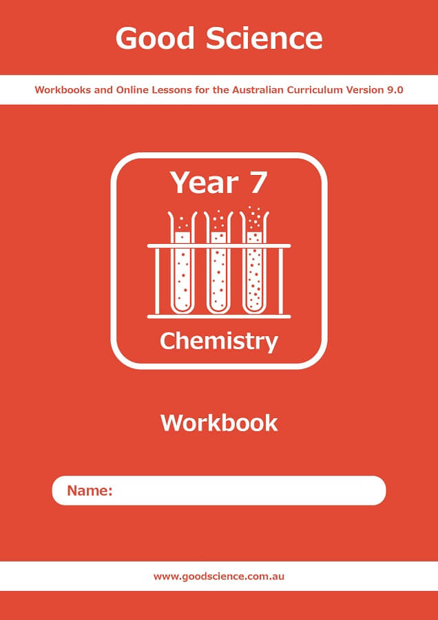 year 7 chemistry workbook australian science curriculum version 9