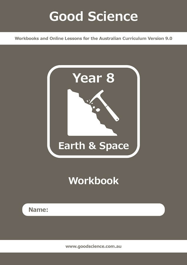 year 8 earth and space workbook australian science curriculum version 9