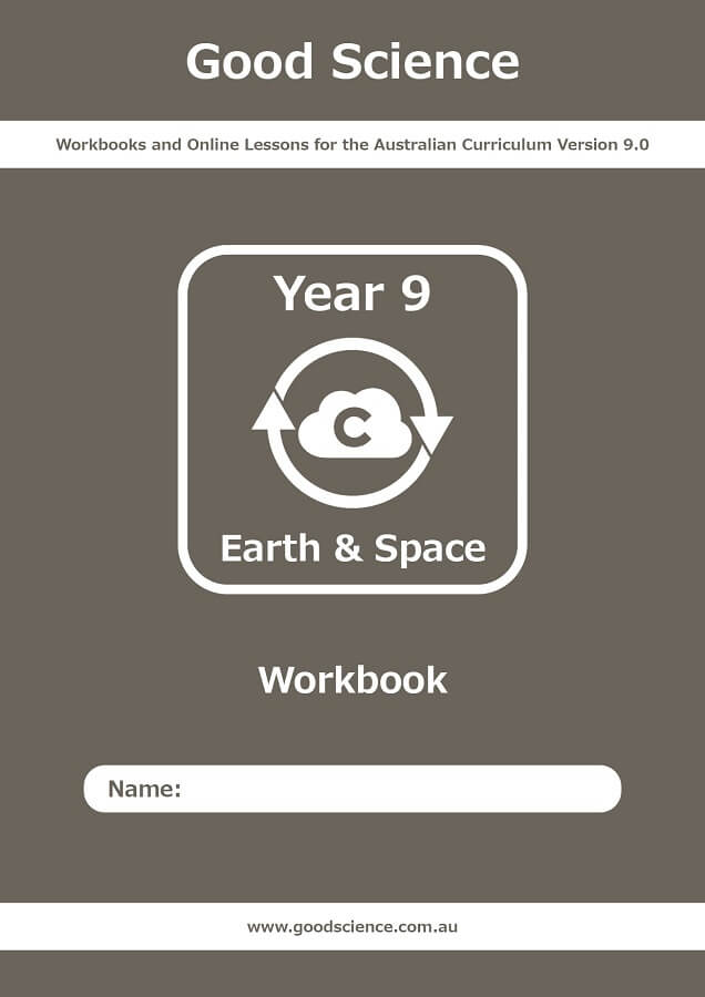 year 9 earth and space workbook australian science curriculum version 9