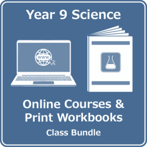 year 9 science online courses print workbooks class bundle