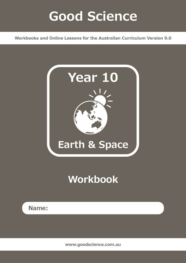 year 10 earth and space workbook australian science curriculum version 9