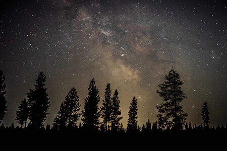 the universe night sky