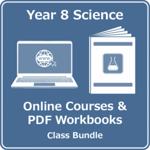 year 8 science online courses pdf workbooks class bundle